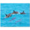 Dolphin Photo 4.25'' x 4.25'' Satin Ceramic Decorative Mural