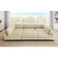 Canapé modulaire à large assise en velours côtelé-131649077