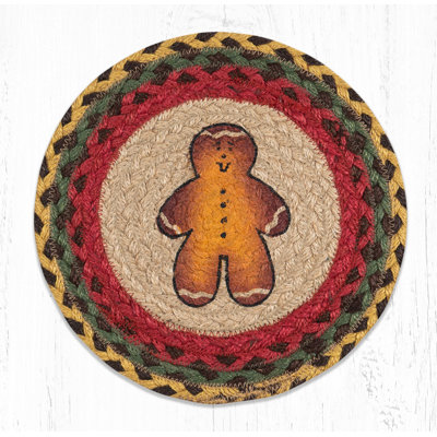  sous-chapeau rond sous-plat - Rustic Holiday Kitchen Hot Pad 10 po x 10 po