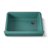 Whitehaven® Self-Trimming 32-1/2" L x 21-9/16" W x 9-5/8" Under-Mount Single-Bowl Sink with Short Apron