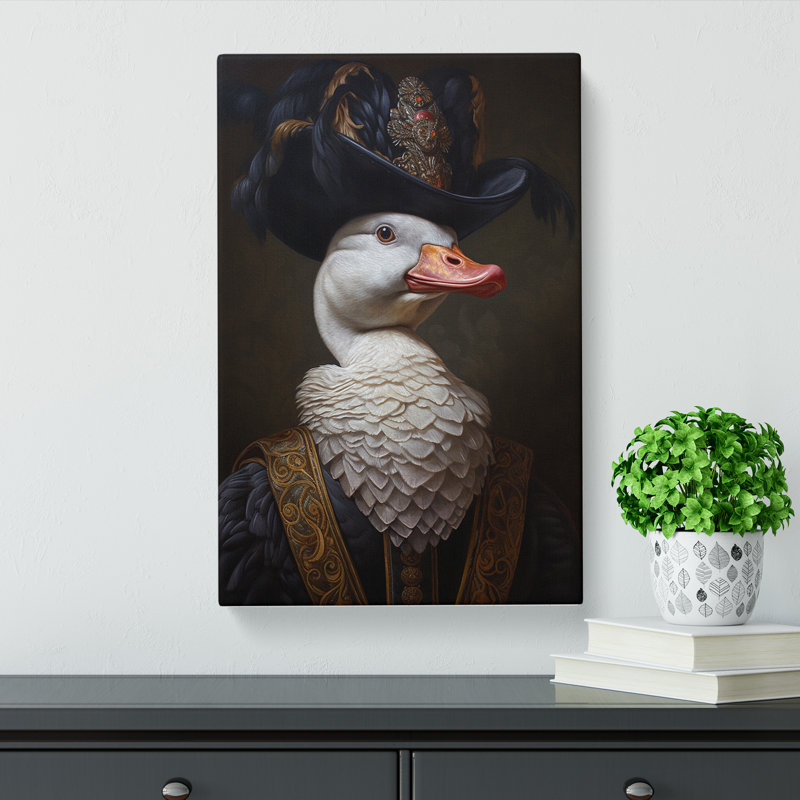 Goose Baroque Art - Wrapped Canvas, 60cm H x 40cm W x 3cm D
