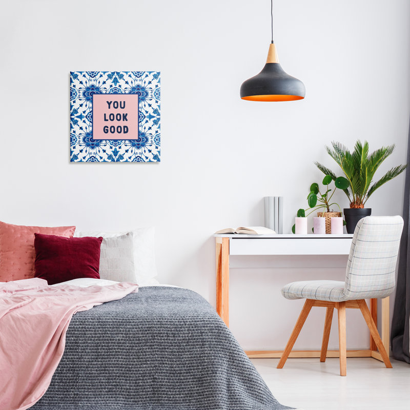 Toile You Look Good Boho, H 24 po x l 24 po