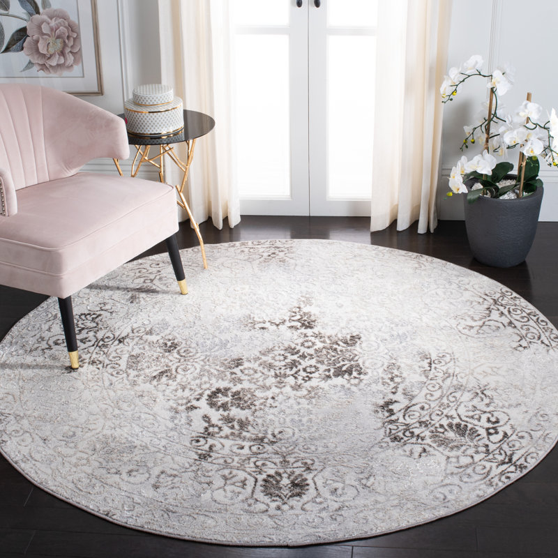 Zakaria Performance Oriental Rug, Round 6'7"