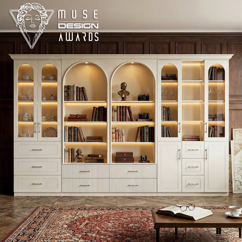 Alderman 92.5'' H 3-Piece Bookcase Wall Unit Set
