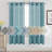 Hywell Soft Linen Plaid Semi-Sheer Grommet Curtain Panels-429486303-429486273