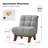 Thomas Modern 31'' W Chenille Accent Chair With Solid Wood Leg-1085261268