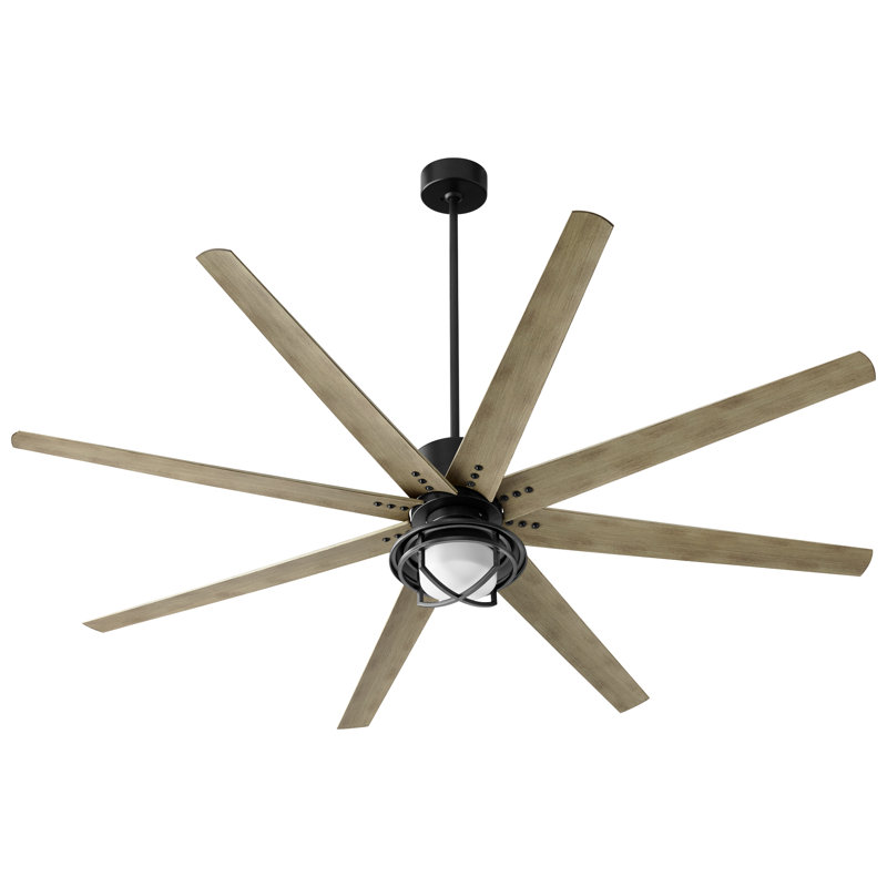 Riemer 11'' 1 - Light LED Globe Ceiling Fan Light Kit, Black