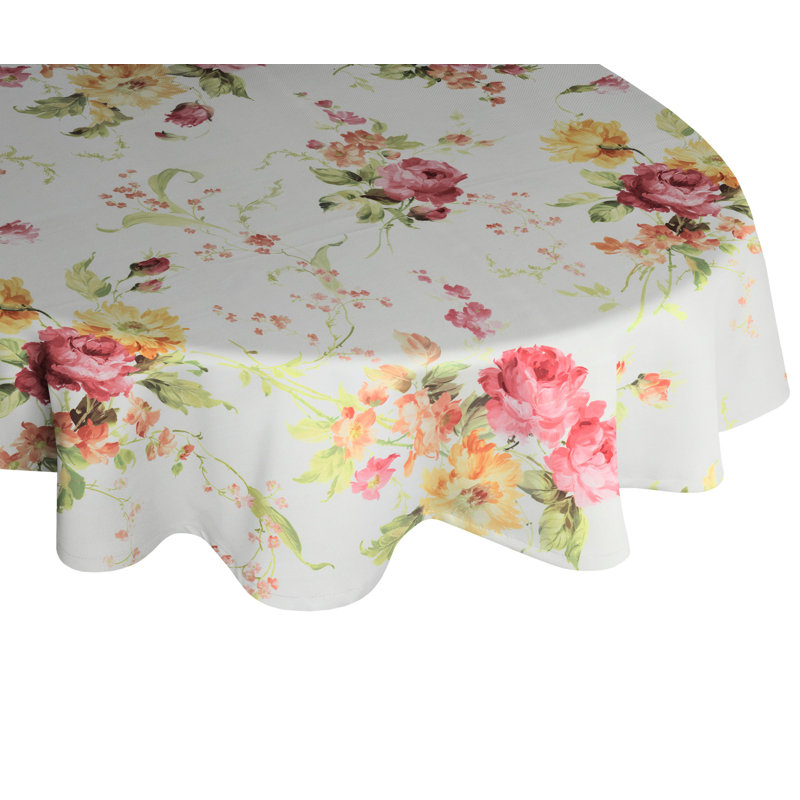 Pansy Tablecloth, Red and yellow
