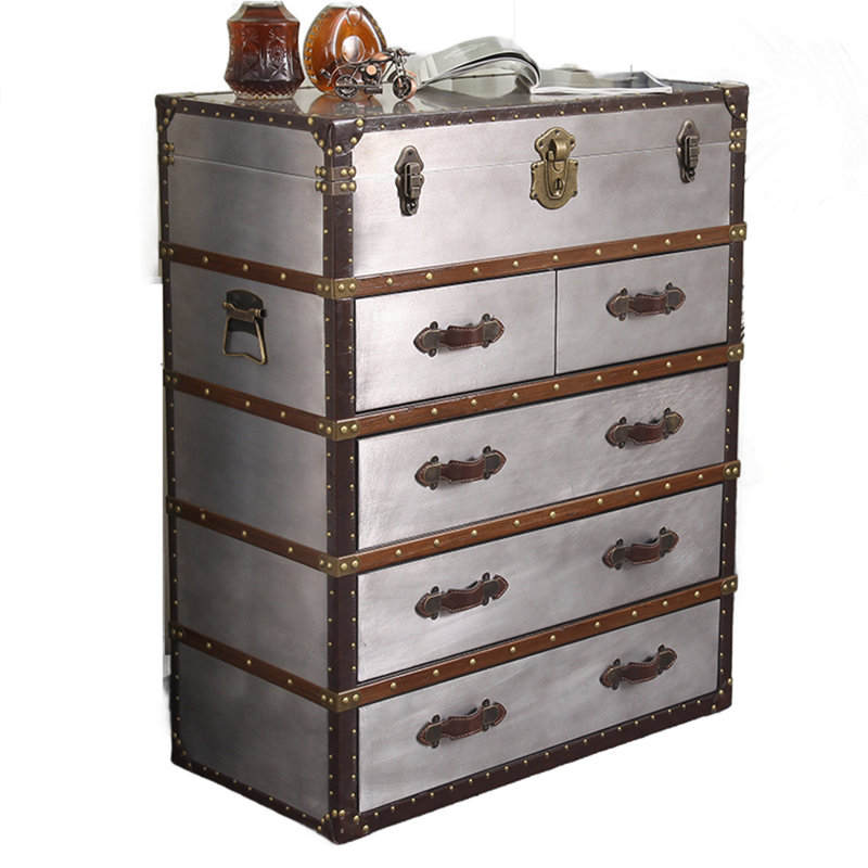 Syeisha 31.49 " W Sideboard, Silver/Brown
