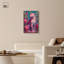 Décoration murale rose Amaranth Apex par Art Remedy, cadre noir, 24 x 36-554851260-554851205