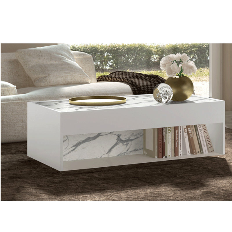 Table basse avec rangement au sol