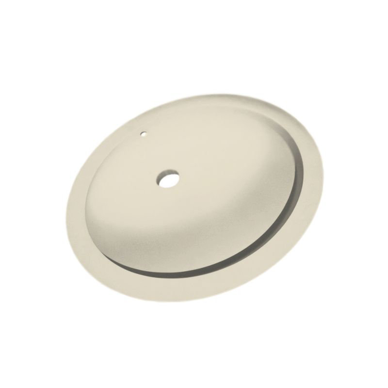 Swan 16'' Swanstone Oval Bathroom Sink with Overflow, Bone