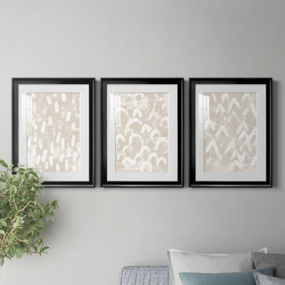 " Earth Etching I " 3 - Pieces Painting Print