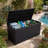 Edrosie Inc 240 Gallons Water Resistant Resin Deck Box with Combination Lock,Black-87134075-132784332