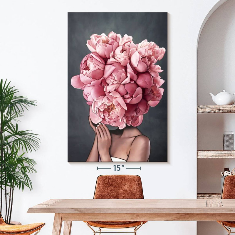 Lady Peony X, reproduction sur toile, L 51 po x H 34 po