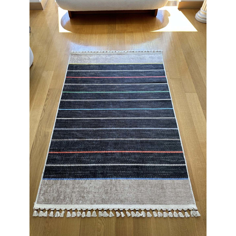 Tapis mathaï avec envers antidérapant, Tapis de couloir 3 pi 11 po x 9 pi 10 po