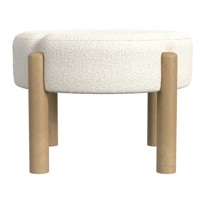 Repose-pieds standard rond 22 po Kennyah, Crème