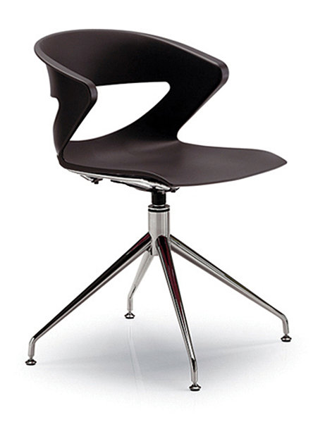 Kreature Plastic Seat with Metal Frame, Black