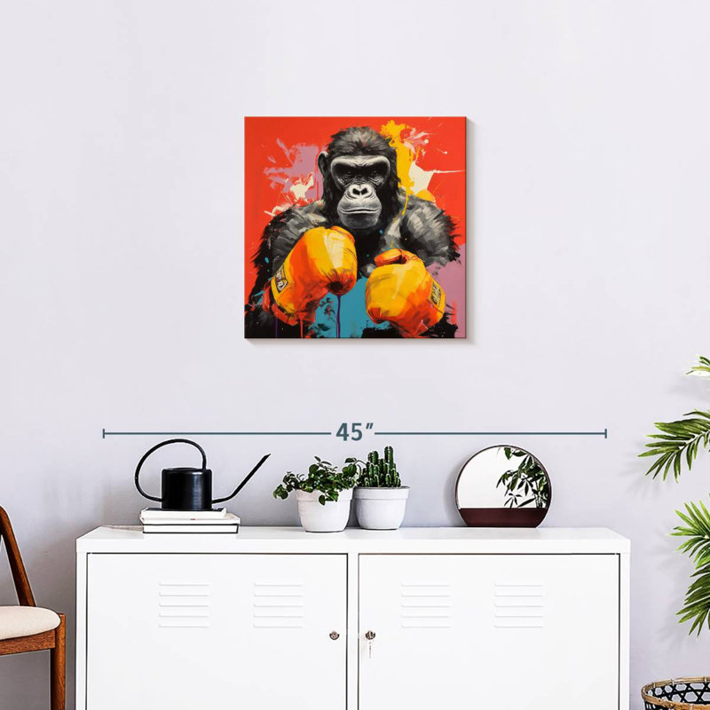Crowle Gorilla Boxing I, H 20 po x l 20 po