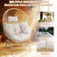 Fauteuil pivotant avec coussin et repose-pieds Swing-420895871-420895870