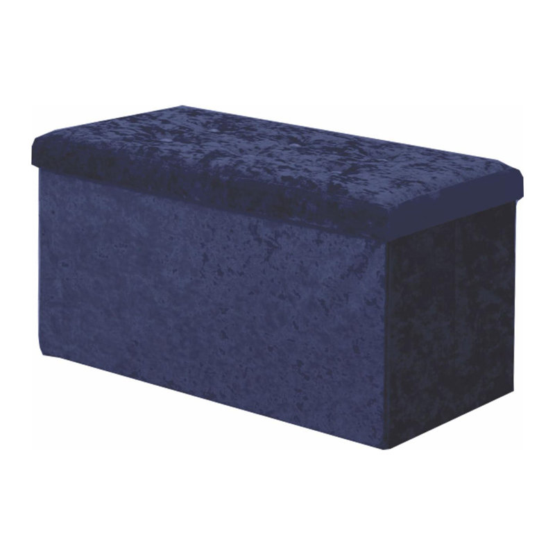 Ottoman Storage Box Coffee Table, Toy Box with Lid, Foldable Stool Seat Footstool with Storage, For Living Room, Bedroom, 2 Seater (76 X 38 X 38 Cm)