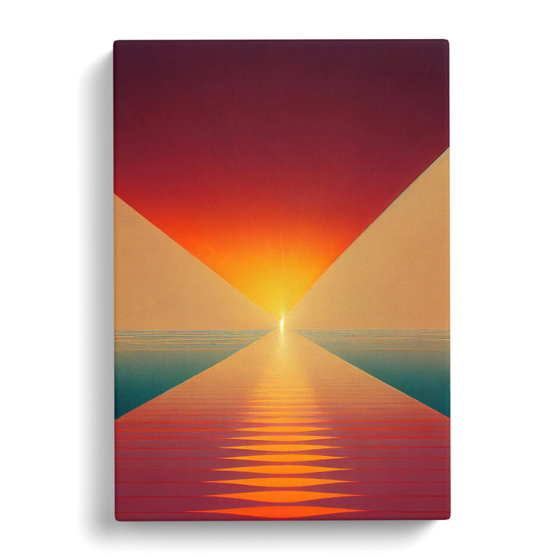 Awesome Abstract Sunset - Wrapped Canvas, 50cm H x 35cm W x 3cm D