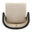 Chaise de salle à manger Cayli de style néoclassique moderne en rotin avec dossier incurvé et structure en hévéa massif-135068440-135068441