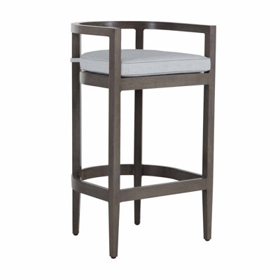 Santa Barbara Aluminum Outdoor 28.75'' Bar Stool with Cushion