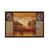 Toile encadrée de bois rustique foncé