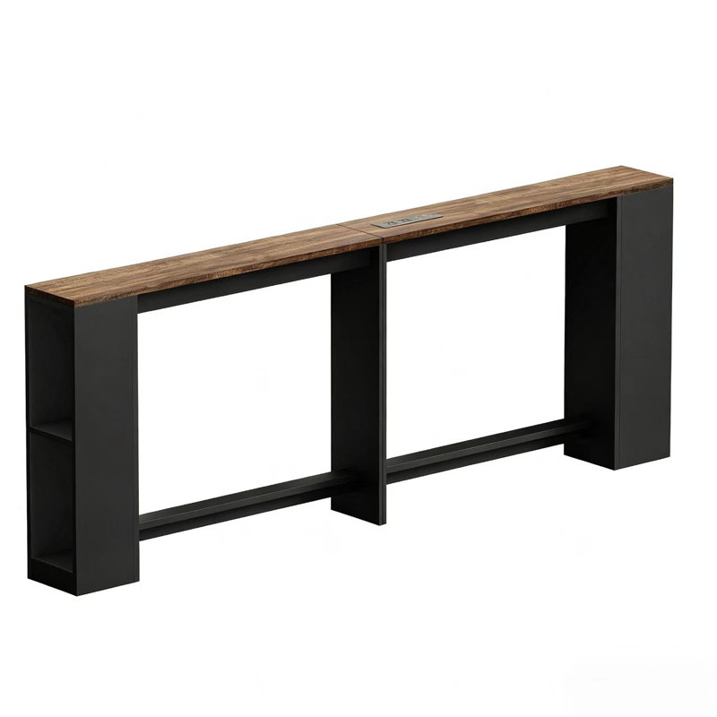 79" Behind Couch Table with LED Lights