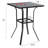 Jayc Metal Patio Bar Table with 1.65" Umbrella Hole