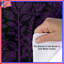 Housses de couette mauves à motif botanique-124111514