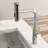 4 - Function 360 Pull Down Kitchen Faucet With Brushed Nickel Finish, Splash Technology, Reliable Ceramic Cartridge, Complete Installation Package, Modern Decor Rotating In Nickel, Spray Options For-1620158620