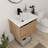 Zalet 24"Single Sink Wall Mounted Bathroom Vanity,Floating Vanity with 2 Doors,White Resin Basin Sink Top-1449873065-1437464918