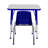 T-Mold Laminate Adjustable Height Desk and Chair Set-51402712-51402713