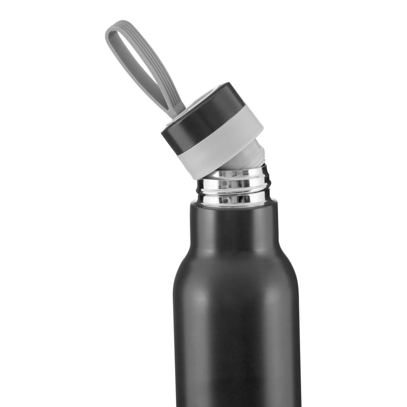 Symple Stuff 450ml Stainless Steel Drinking Glass, Grey