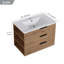 Meuble-lavabo mural simple 30 po avec plateau en résine Kaushiki