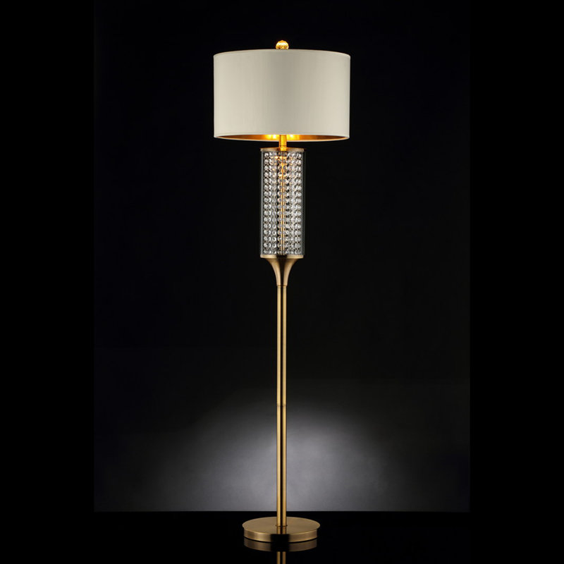 62.25-Inch Pluviam Crystal Floor Lamp