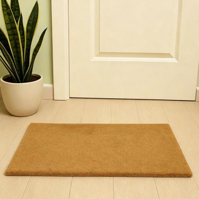 43 x 76 cm Door Mats Non-Slip Sturdy PVC Backed for Door Entrance, Patio, Porch, Backyard, Garages, Plain Mat