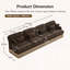 Canapé 4 places en chenille Comfy-94806595