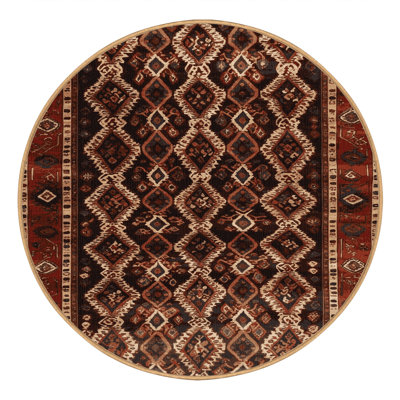 Tapis brun lavable à la machine
