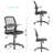 Ergonomic Mesh Task Chair with Flip-Up Armrests