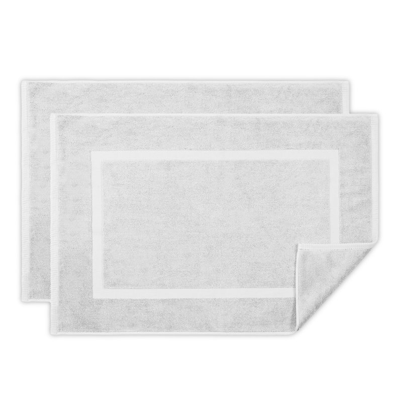 Riviera Solid Color Bath Mat, White