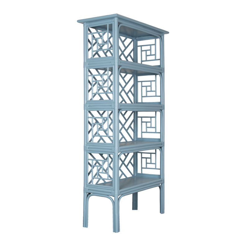 Chippendale Bookcase, Pool Blue