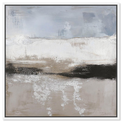 Graphite Depth I Canvas Neutral Abstracts by Art Remedy