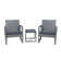 Ables Wicker 2 - Person Patio Conversation Sets with Cushions