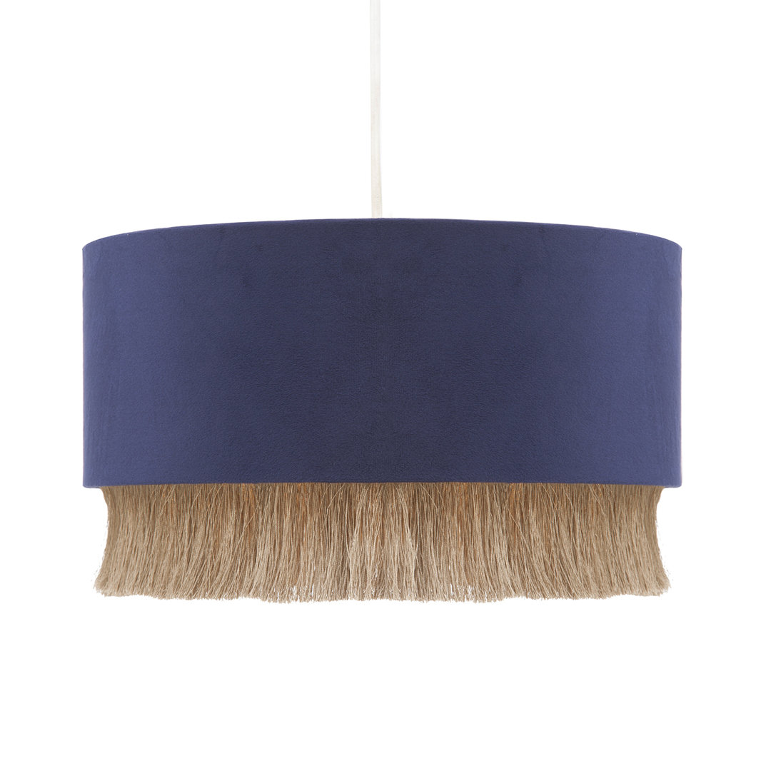 13cm H Fabric Globe Lamp Shade ( No Direct Attachment Method ) in Navy