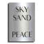 «Sky Sand Peace» par Design Fabrikken, art mural en métal-48852010