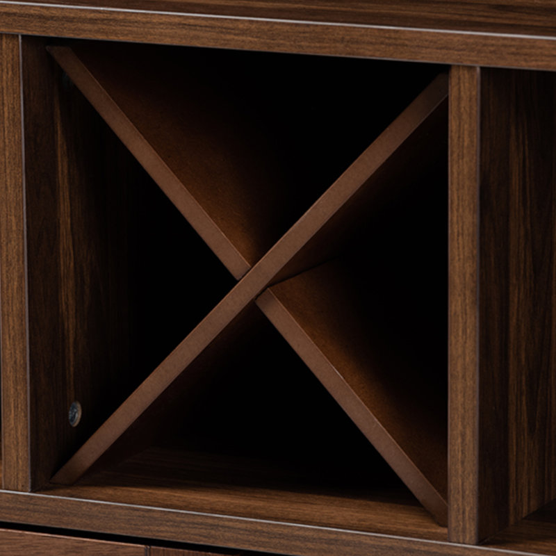 Armoire de bar Hession 48,98 po x l 30,95 po x P 15,40 po Hession