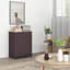 Sideboard With Solid Wood Countertop, Modern Kitchen Storage Cabinet, Coffee Bar Cabinet With 2 Drawers, Doors And Adjustable Shelf-1284004563